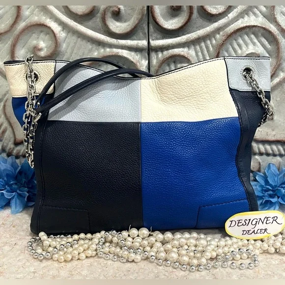 TORY BURCH Britten Patchwork Tote RARE!! 💎💎💎 - Picture 8 of 16